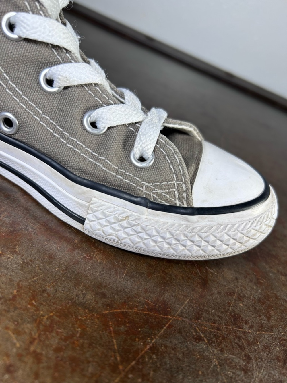 Converse Chuck Taylor All Star High Top Sneakers - Gray Youth Size 13 - Picture 12 of 16